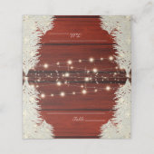 きらめく素朴ウッドストリングライトツリー結婚ズ プレイスカード (外部開封)