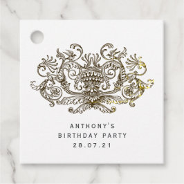 きらめく素朴ヴィンテージ・ドラゴン フェイバータグ