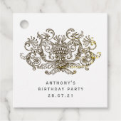 きらめく素朴ヴィンテージ・ドラゴン フェイバータグ (正面)