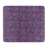 きらめく紫色及び銀製のグリッター カッティングボード (正面)