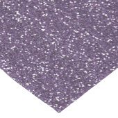 きらめく紫色及び銀製のグリッター ショートテーブルランナー (コーナー)