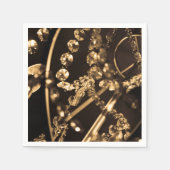 きらめく結晶 スタンダードカクテルナプキン (正面)