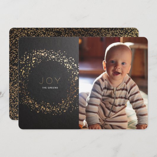 きらめく絵を描リース シーズンカード (正面/裏面)