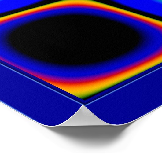 きらめく緑の点 ポスター (角)