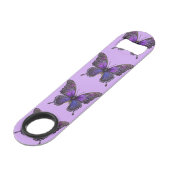 きらめく翼：紫の輝く蝶 スピード栓抜き (裏面アングル)