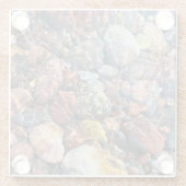 きらめく色 ガラスコースター (裏面)