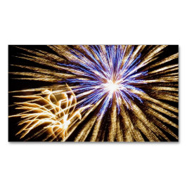 きらめく花火のディスプレイ マグネット名刺