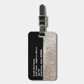きらめく荷物タグのシークイン ラゲッジタグ (正面縦)