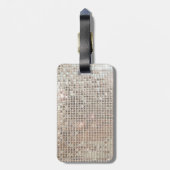きらめく荷物タグのシークイン ラゲッジタグ (裏面縦)
