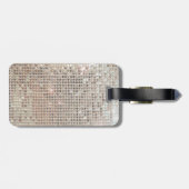きらめく荷物タグのシークイン ラゲッジタグ (裏面横)