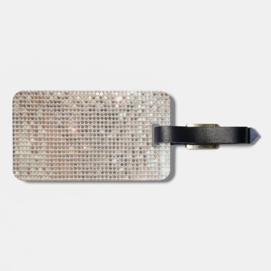 きらめく荷物タグのシークイン ラゲッジタグ (裏面横)