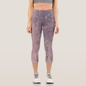 きらめく薄紅色 カプリレギンス (正面)