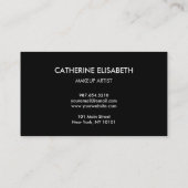 きらめく薄紫の紫色のグリッター、ガーリーかわいらしい 名刺 (裏面)