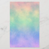 きらめく虹は文房具を曇らせます 便箋 (正面)
