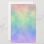 きらめく虹は文房具を曇らせます 便箋 (正面/裏面)