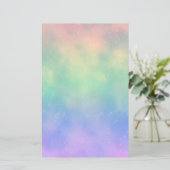 きらめく虹は文房具を曇らせます 便箋 (スタンド正面)