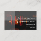 きらめく蝋燭 名刺 (裏面)