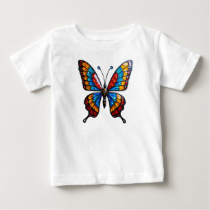 きらめく蝶の魔法Tシャツ ベビーTシャツ