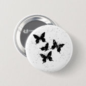 きらめく蝶ボタン 缶バッジ (正面&裏面)