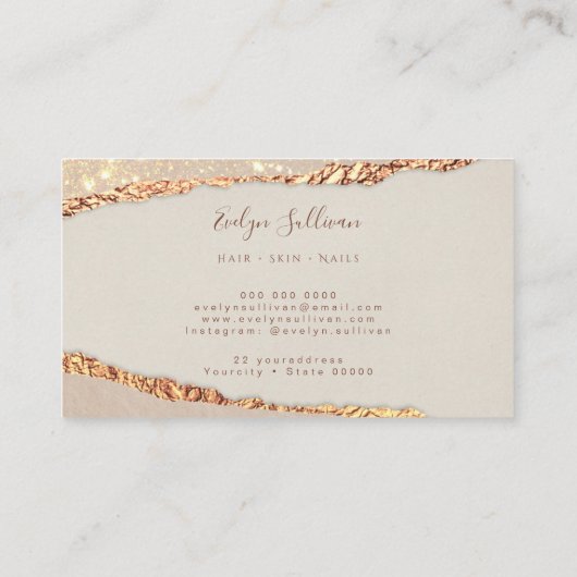 きらめく裂紙 名刺 (裏面)