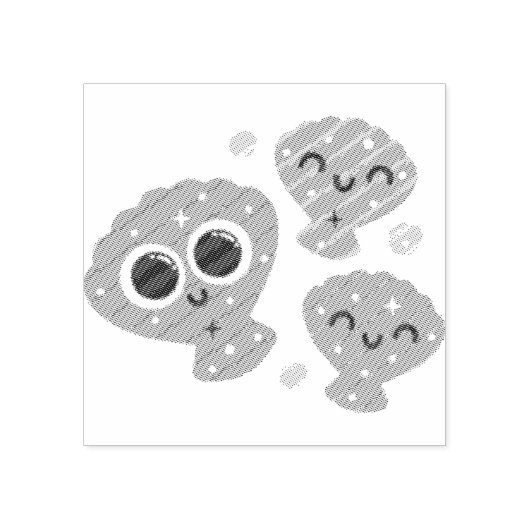 きらめく貝 ラバースタンプ (インプリント)