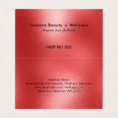 きらめく赤い背モダン景 名刺 (内部フラット)