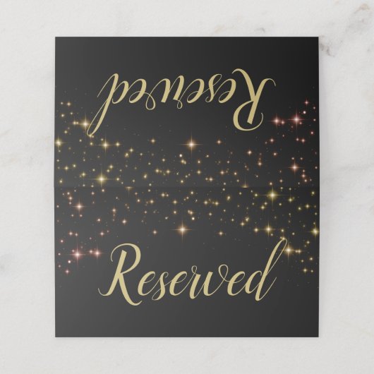 きらめく輝き結婚の予約座席表 プレイスカード (外部開封)