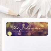 きらめく金ゴールドシティライトナイト《写真》ぼけ味ぼやけパープル ラベル (インサイチュ)