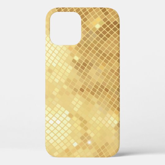 きらめく金ゴールド波:モザイクテクスチャ Case-Mate iPhoneケース (裏面)