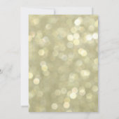 きらめく金ゴールド社交ダンス50番目の誕生日招待状 招待状 (裏面)