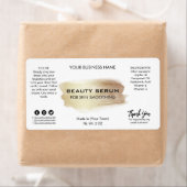 きらめく金ゴールド絵を描顔血清ラベル ラベル (インサイチュ)