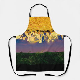 きらめく金ゴールド エプロン