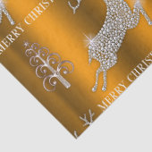 きらめく金ゴールド・クリスマスのダイヤモンド・トナカイ 薄葉紙 (詳細)