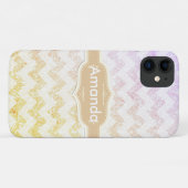 *~* きらめく金ゴールド·グラデーショングリッター Case-Mate iPhoneケース (裏面(横))