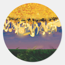 きらめく金ゴールド ラウンドシール