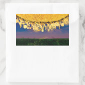 きらめく金ゴールド 長方形シール (バッグ)