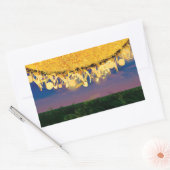 きらめく金ゴールド 長方形シール (封筒)