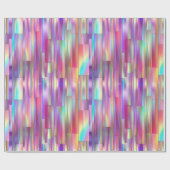 きらめく金属性の虹色 ラッピングペーパー (フラット)