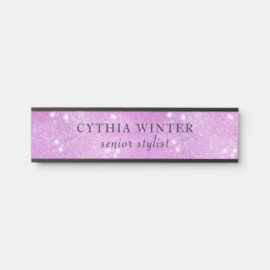 きらめく銀河系スタイル名板 サインプレート (正面)