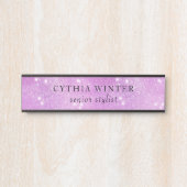 きらめく銀河系スタイル名板 サインプレート (正面)