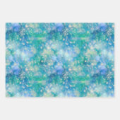 きらめく銀河系セット ラッピングペーパーシート (正面)