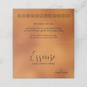 きらめく銅茶色の背モダン景 ロイヤリティカード (外部開封)