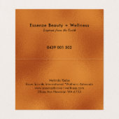 きらめく銅茶色の背モダン景 名刺 (内部フラット)