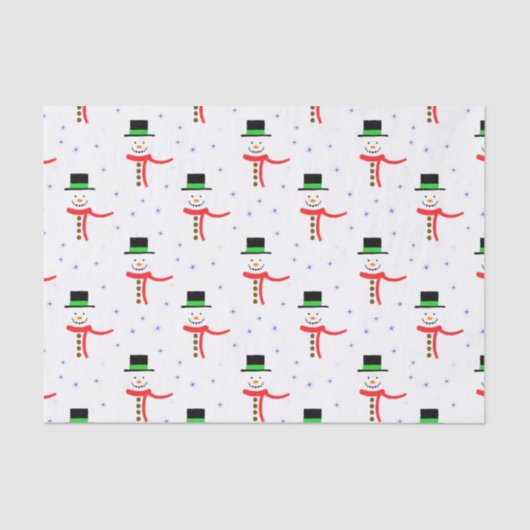 きらめく雪だるま 薄葉紙 (正面)