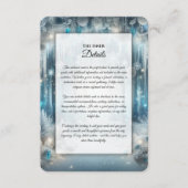 きらめく雪の森の結婚式同封カード エンクロージャーカード (正面)