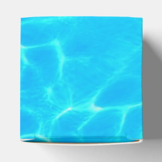 きらめく青いプールの水の反射の写真 フェイバーボックス (上部)