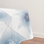 きらめく青い雪片 テーブルクロス (インサイチュ)