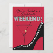 きらめく靴、バチェロレッテの招待状 招待状 (裏面)