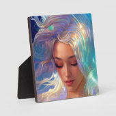 きらめく髪のマーメイド フォトプラーク (正面)