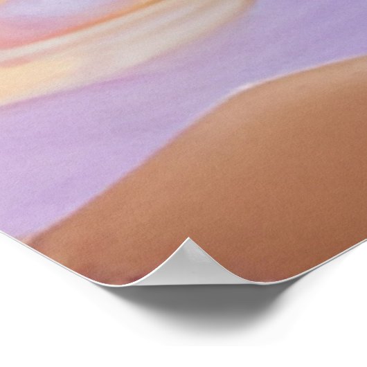 きらめく髪のマーメイド ポスター (角)